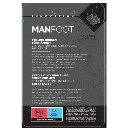 Sosete exfoliante pentru barbati ManFoot