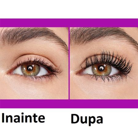 Mascara pentru efect de gene false The Falsies Lash Lift, 01 Black, 9.6 ml, Maybelline 615619