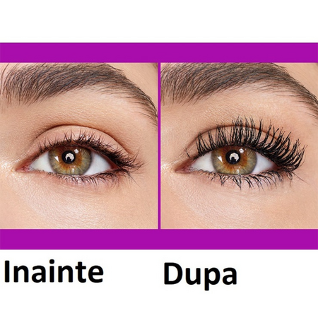 Mascara pentru efect de gene false The Falsies Lash Lift, 01 Black, 9.6 ml, Maybelline 615619