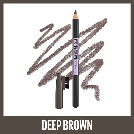 Creion pentru sprancene Express Brow, 05 Deep Brown, 1 g, Maybelline 615899