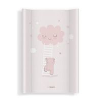 Saltea de infasat bebe cu intaritura, 70x47.5 cm, Walk in the Clouds Pink, Klups