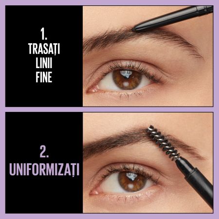 Creion pentru definirea sprancenelor Express Brow Ultra Slim, Taupe, 1.5, Maybelline 615979