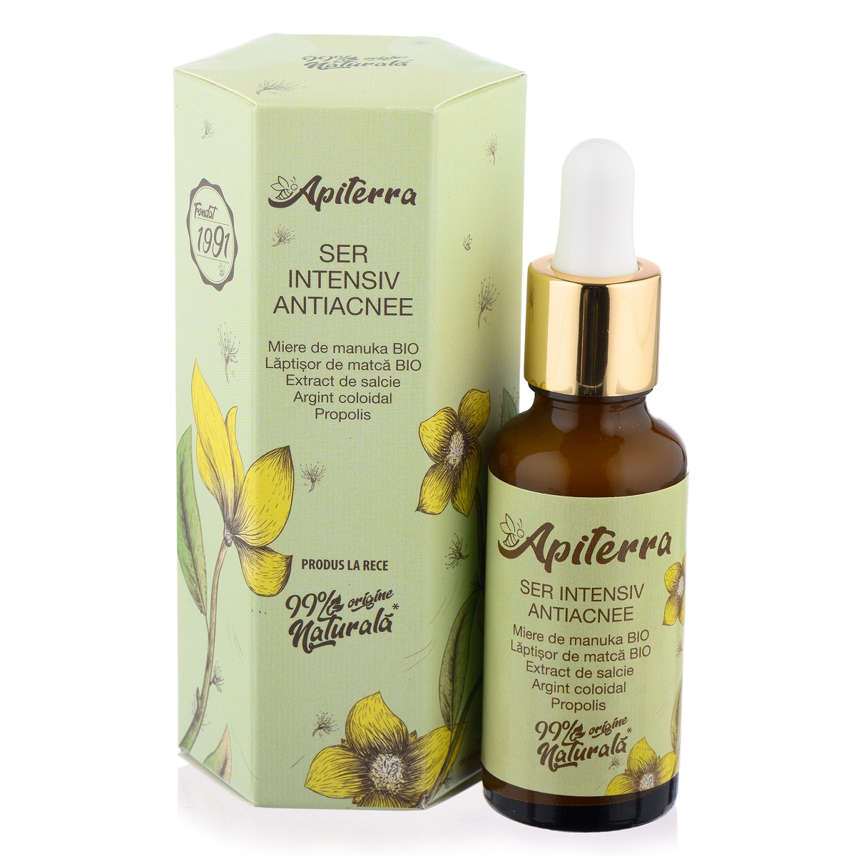 Ser intensiv antiacnee, 30 ml, Apiterra