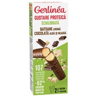Batoane cu ciocolata alba si neagra, 62 g, Gerlinea