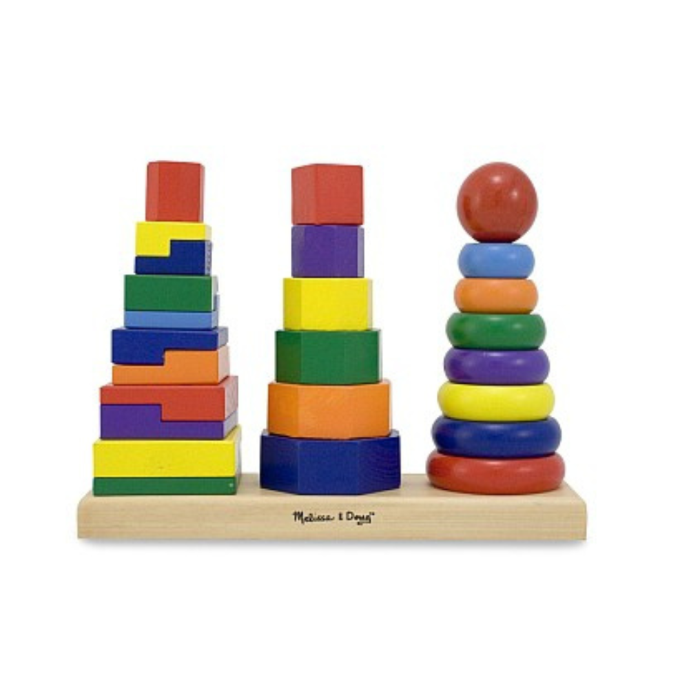 Forme geometrice de stivuit, +2 ani, Melissa & Doug