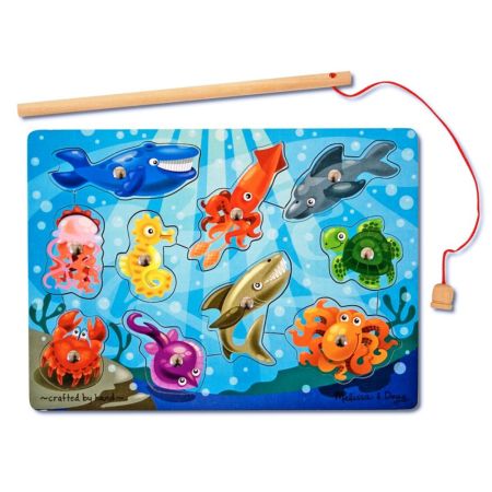 Joc de pescuit magnetic Animale Marine, +3 ani, Melissa & Doug