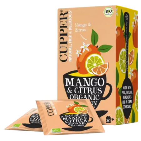 Ceai Bio de Mango si Citrice, 36 g, Cupper 616128