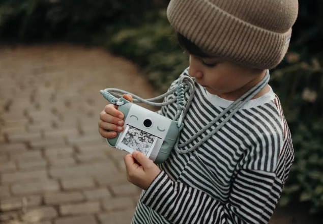 Camera foto digitala cu functie de printare pentru copii KidyPrint, Green, Kidywolf