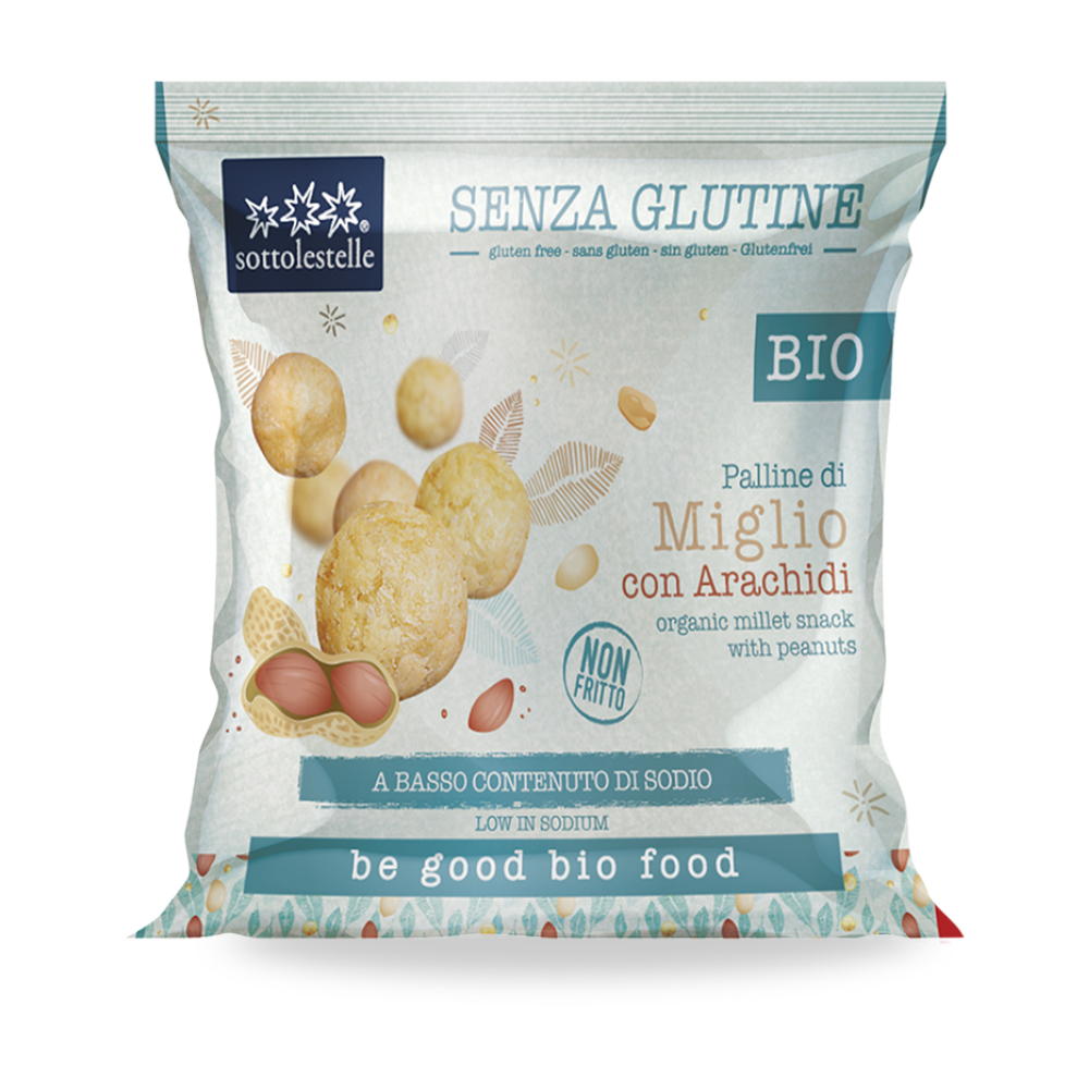 Bilute Bio fara gluten din mei si arahide, 75 g, Sottolestelle