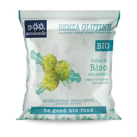 Bilute Bio fara gluten din orez si spanac, 60 g, Sottolestelle