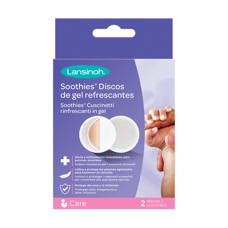 Compresa pentru calmare si protejare mameloane crapate Soothies, 2 bucati, Lansinoh 732059