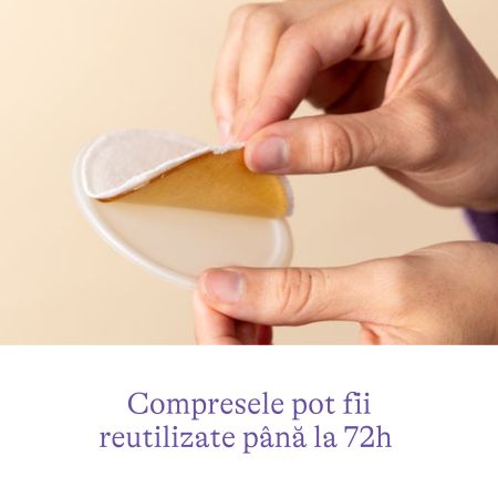 Compresa pentru calmare si protejare mameloane crapate Soothies, 2 bucati, Lansinoh 616421