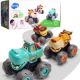 Set 3 masinute Bebe Monster Truck, 18 luni+, Hola 616492