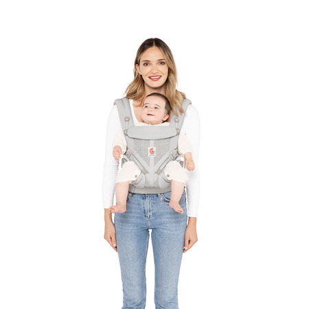 Marsupiu Omni 360 CoolAir Mesh, Pearl Grey, 0-48 luni, ErgoBaby 823127