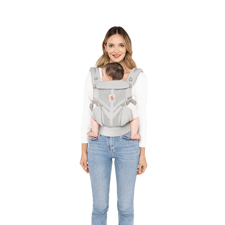 Marsupiu Omni 360 CoolAir Mesh, Pearl Grey, 0-48 luni, ErgoBaby 823128