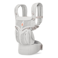 Marsupiu Omni 360 CoolAir Mesh, Pearl Grey, 0-48 luni, ErgoBaby
