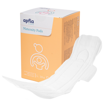 Tampoane pentru maternitate, marime L, 10 bucati, Apfia Care 616911