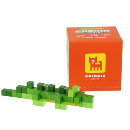 Joc din lemn Set de constructii World Animal Series, Cubika  456103