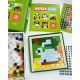 Joc din lemn Mozaic - Pixel Animals, Cubika 456111