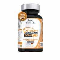 Vitamina D3 + K2 Vitamin Premium, 2000 UI, 60 capsule, Boost4Life
