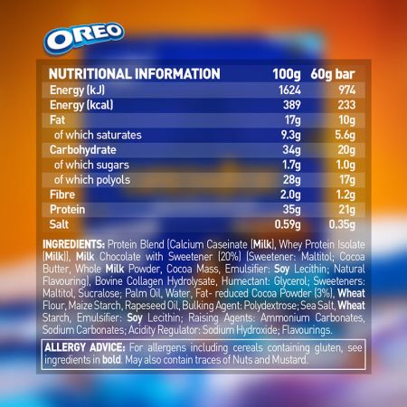 Baton proteic Oreo, 60g, Grenade 617242