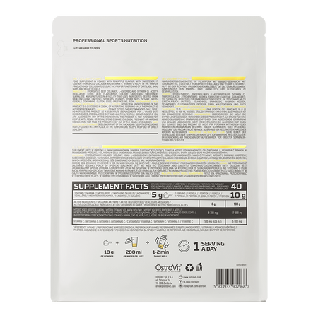 Colagen+Vitamina C cu aroma de ananas, 400g, OstroVit 712008