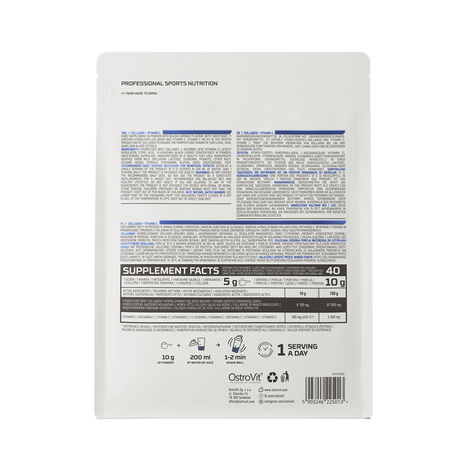 Colagen + Vitamina C cu aroma de coacaze, 400 g, OstroVit 759837