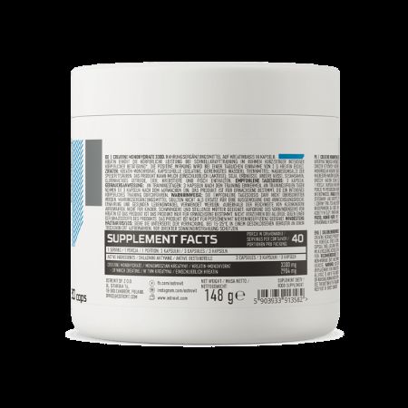 Creatina Monohidrata, 3300 mg, 120 capsule, OstroVit 617354