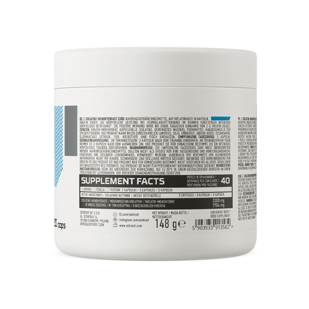 Creatina Monohidrata, 3300 mg, 120 capsule, OstroVit 617354
