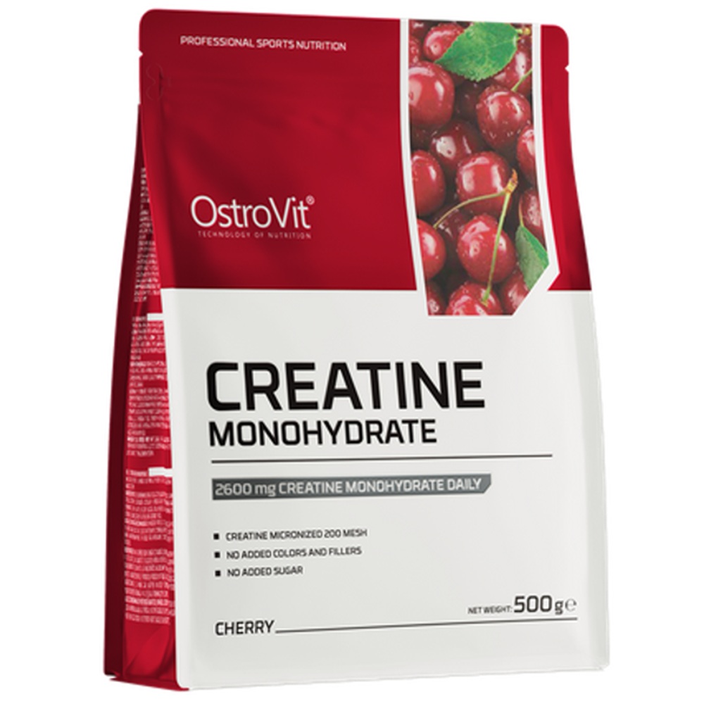 Creatina Monohidrata cu aroma de cirese, 500 g, OstroVit