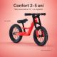 Bicicleta fara pedale Biky City, rosu, 2-5 ani, BERG 776126