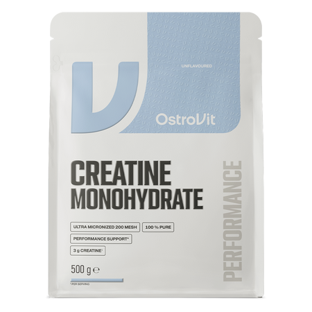 Creatina Monohidrata fara aroma, 500 g, OstroVit 808336