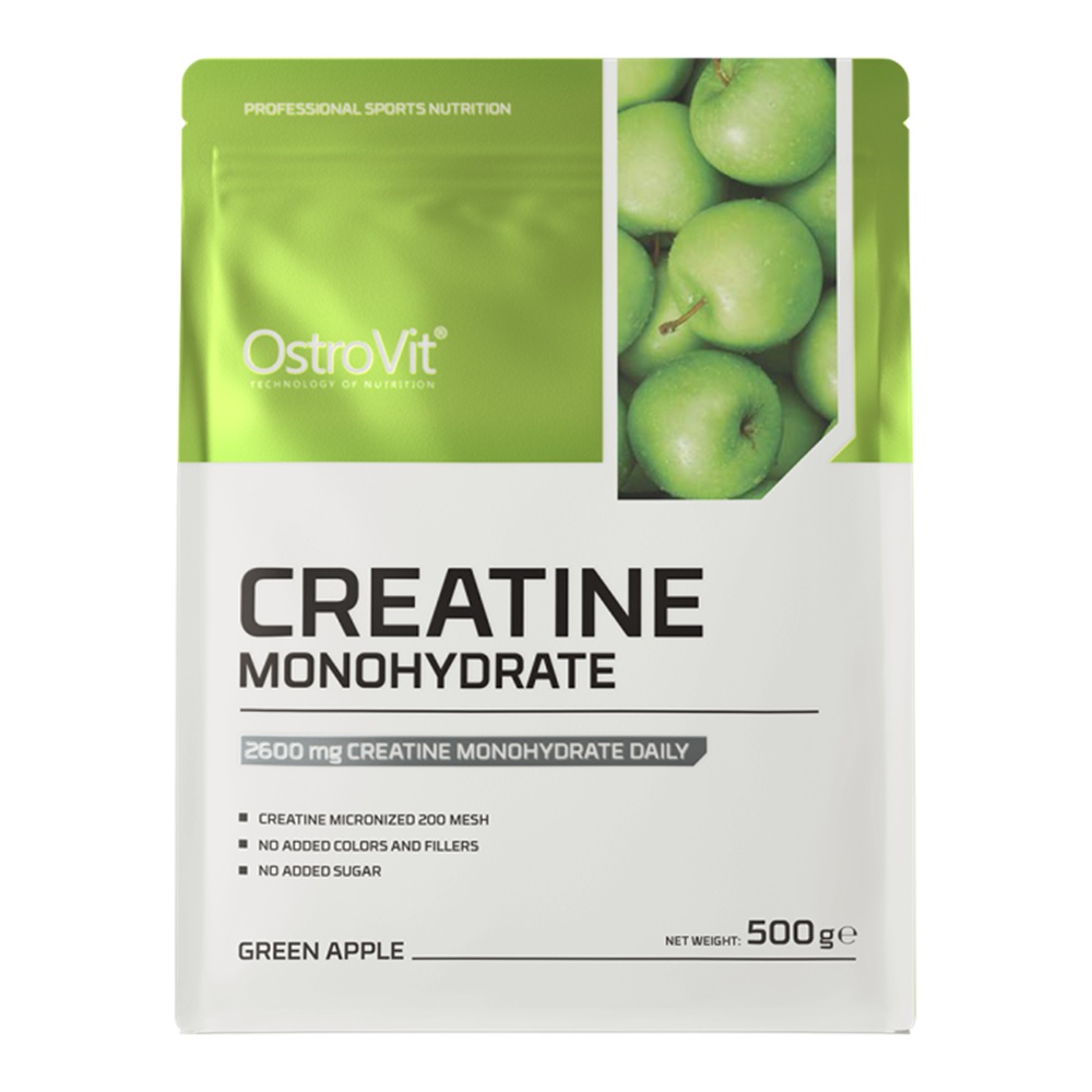 Creatina Monohidrata, Green Apple, 500g, OstroVit