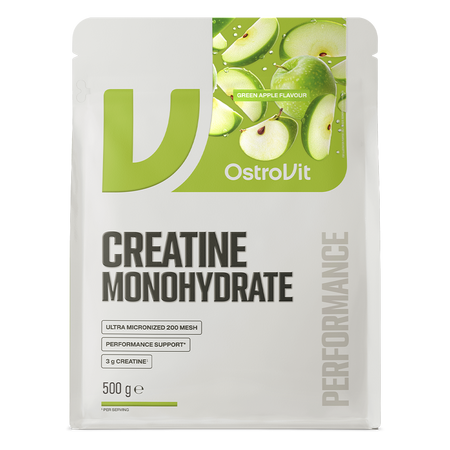 Creatina Monohidrata, Green Apple, 500g, OstroVit 808365
