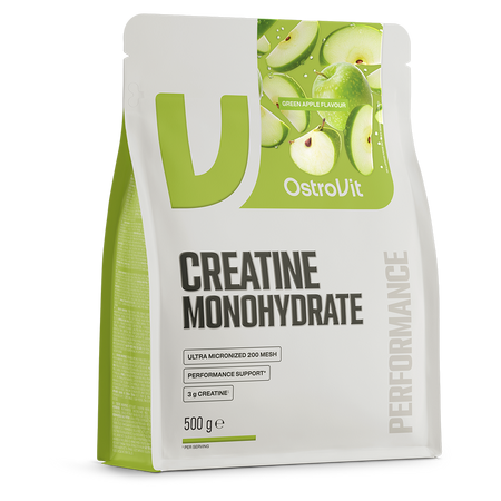 Creatina Monohidrata, Green Apple, 500g, OstroVit