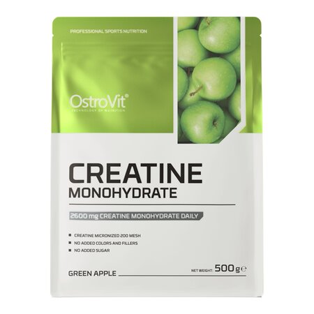 Creatina Monohidrata, Green Apple, 500g, OstroVit