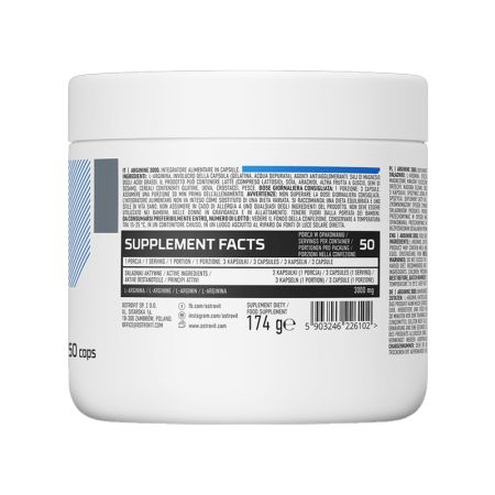 L-Argininna, 3000 mg, 150 capsule, OstroVit 617552
