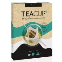 Filtre Naturfine pentru ceai cu bastonas de bambus Teacup, 60 bucati, Finum