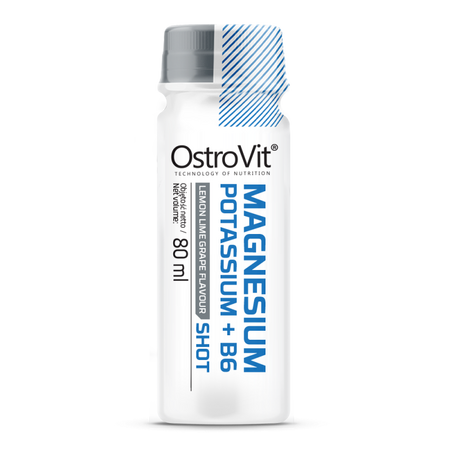 Magneziu Lichid 375 mg cu Potasiu si B6 Shot, 80 ml, Ostrovit