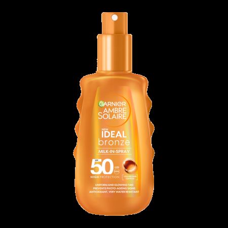 Spray intensificator SPF 50 Ideal Bronze, 150ml, Garnier Ambre Solaire