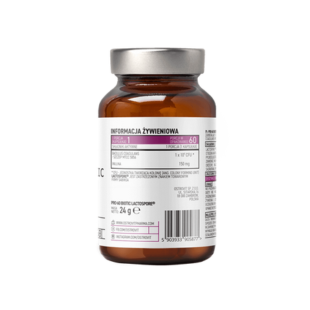 Probiotic Pro-60 Biotic Lactospore, 60 capsule, OstroVit 617825