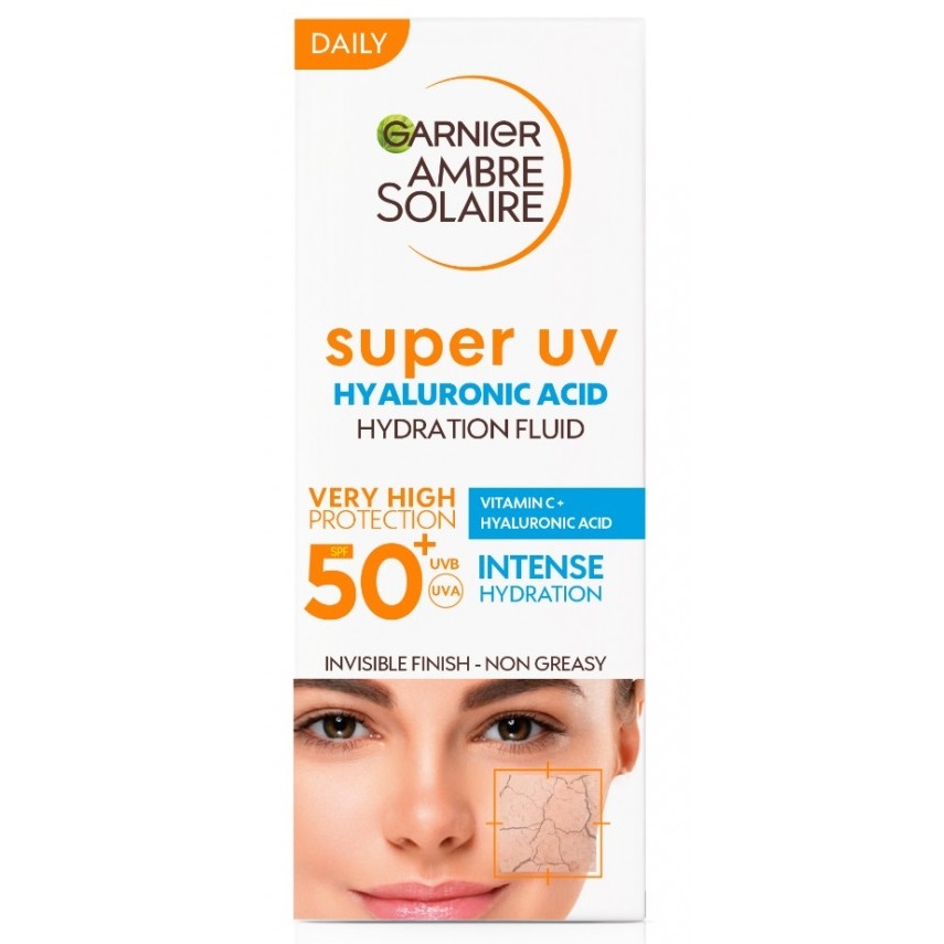 Crema de fata anti-poluare SPF50 Super UV, 40ml, Garnier Ambre Solaire