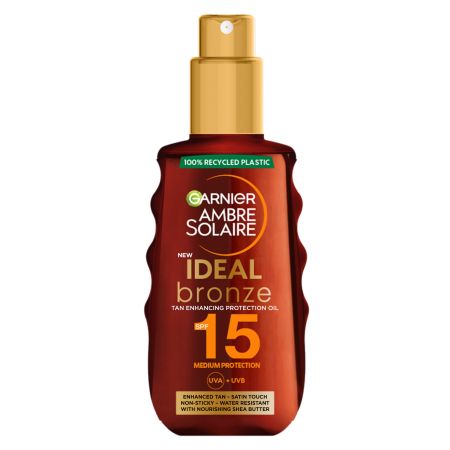 Ulei intensificator SPF15 Ideal Bronze, 150ml, Garnier Ambre Solaire