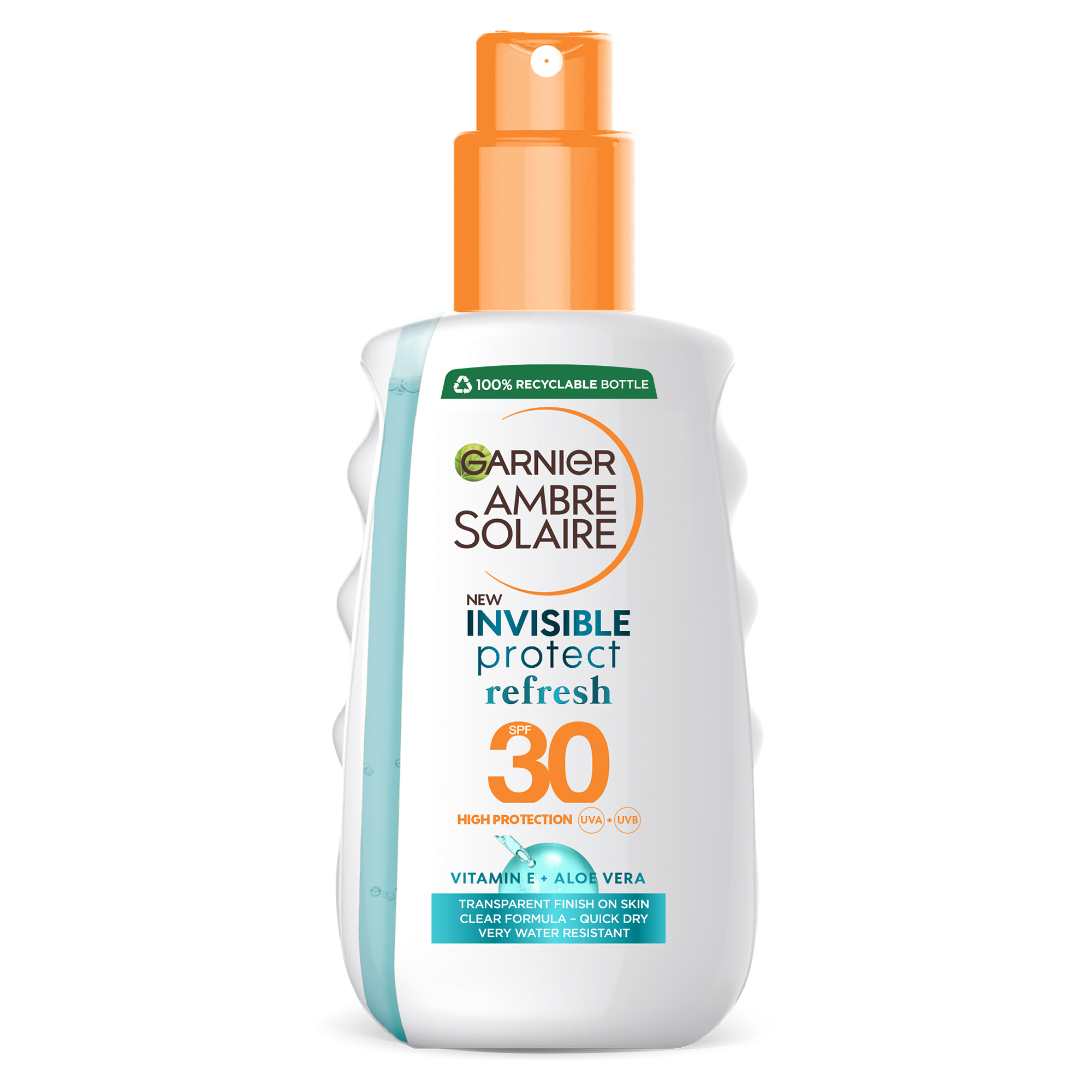 Spray de corp Invisible Protect SPF30 Ambre Solaire, 200ml, Garnier