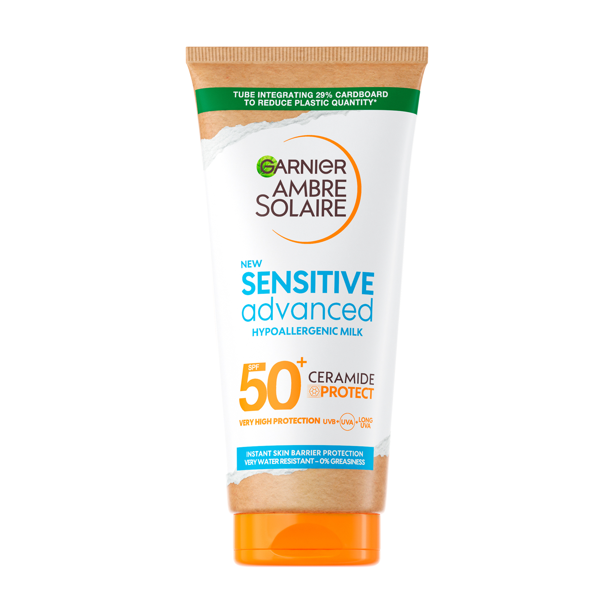 Lapte de corp SPF50+ Sensitive Advanced, 175ml, Garnier Ambre Solaire