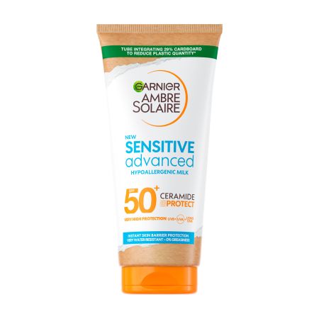 Lapte de corp SPF50+ Sensitive Advanced, 175ml, Garnier Ambre Solaire