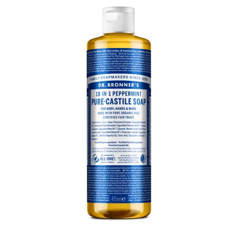 Sapun magic lichid 18 in 1 cu Peppermint, 475 ml, Dr Bronner's