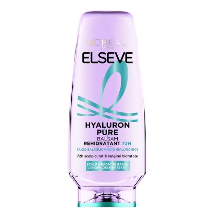 Balsam rehidratant pentru scalp si radacini grase Hyaluron Pure, 200ml, Elseve