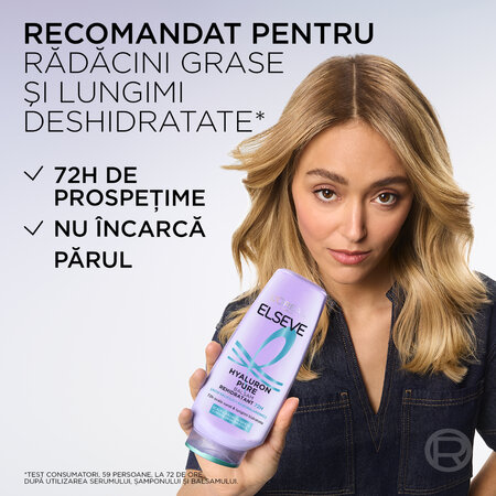 Balsam rehidratant pentru scalp si radacini grase Hyaluron Pure, 200ml, Elseve 757296