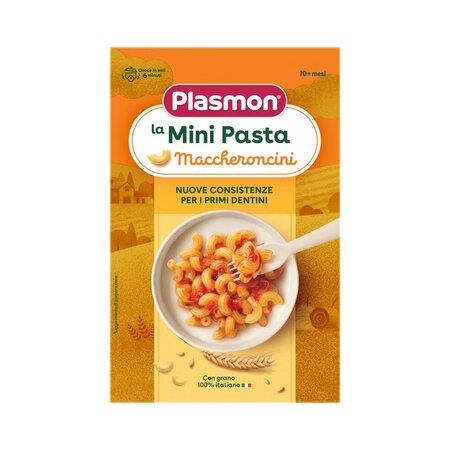 Paste pentru bebelusi Macheroncini, +10 luni, 300 g, Plasmon